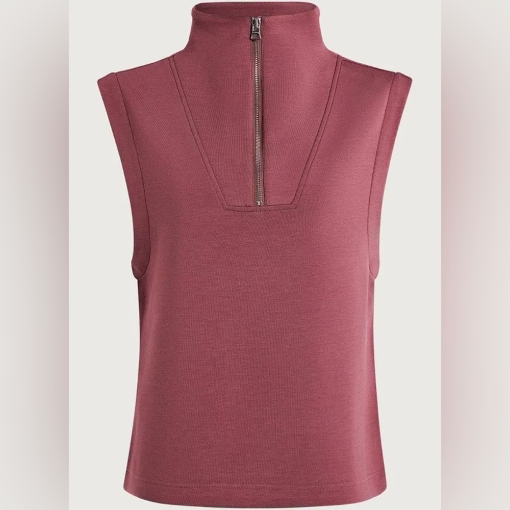 Varley magnolia half zip tank top